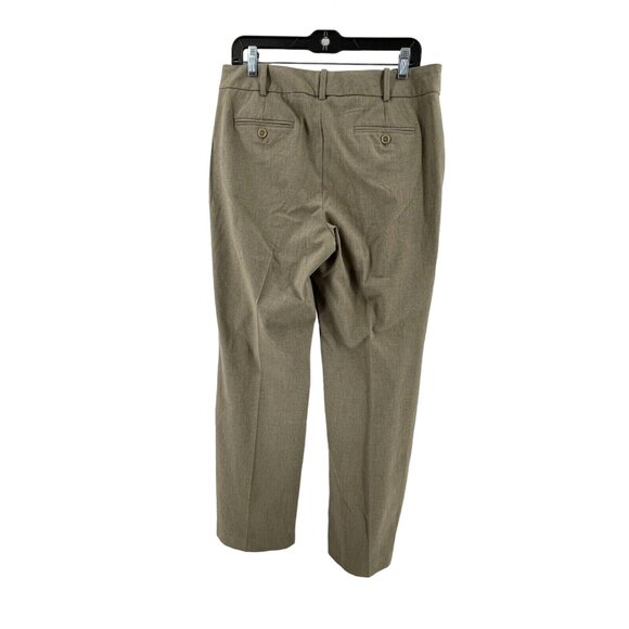 Talbots Heritage Women's Brown Mid Rise Flat Front Wide Leg Career Pants Size 10 - Picture 4 of 12